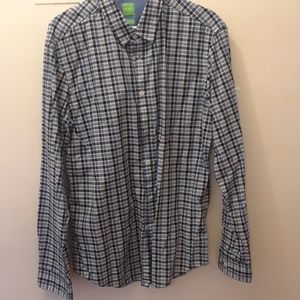 Hugo boss gingham shirt. Size xlarge